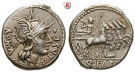Römische Republik, Q. Fabius Labeo, Denar 124 v.Chr., ss+