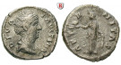 Römische Kaiserzeit, Faustina I., Frau des Antoninus Pius, Denar nach 141 n.Chr., ss
