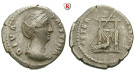 Römische Kaiserzeit, Faustina I., Frau des Antoninus Pius, Denar nach 141, ss