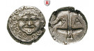 Thrakien-Donaugebiet, Apollonia Pontika, Drachme 5.-4.Jh. v.Chr., ss+