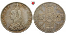 Grossbritannien, Victoria, Double-Florin 1890, ss