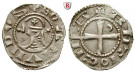 Kreuzfahrerstaaten, Antiochia - Fürstentum, Bohemund III., Denar 1163-1201, ss
