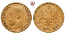 Russland, Nikolaus II., 5 Rubel 1898, 3,83 g fein, ss+