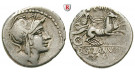 Römische Republik, D. Silanus, Denar 91 v.Chr., f.ss