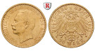 Deutsches Kaiserreich, Baden, Friedrich II., 20 Mark 1911, G, ss/vz, J. 192