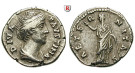 Römische Kaiserzeit, Faustina I., Frau des Antoninus Pius, Denar nach 141, ss+