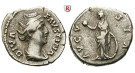 Römische Kaiserzeit, Faustina I., Frau des Antoninus Pius, Denar nach 141, ss+