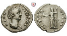 Römische Kaiserzeit, Faustina I., Frau des Antoninus Pius, Denar nach 141, ss+