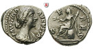 Römische Kaiserzeit, Faustina II., Frau des Marcus Aurelius, Denar 161-176, ss-vz/ss