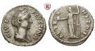 Römische Kaiserzeit, Faustina I., Frau des Antoninus Pius, Denar nach 141, ss+