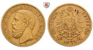 Deutsches Kaiserreich, Baden, Friedrich I., 10 Mark 1872, G, ss+, J. 183