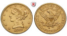 USA, 5 Dollars 1882, 7,52 g fein, ss
