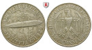 Weimarer Republik, 3 Reichsmark 1930, Zeppelin, D, ss-vz, J. 342