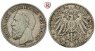 Deutsches Kaiserreich, Baden, Friedrich I., 2 Mark 1898, G, ss, J. 28