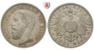 Deutsches Kaiserreich, Baden, Friedrich I., 2 Mark 1901, G, ss, J. 28
