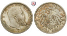 Deutsches Kaiserreich, Württemberg, Wilhelm II., 2 Mark 1912, F, vz-st, J. 174