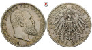 Deutsches Kaiserreich, Württemberg, Wilhelm II., 5 Mark 1894, F, ss+, J. 176