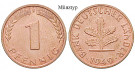 Bundesrepublik Deutschland, 1 Pfennig 1949, F, st, J. 376