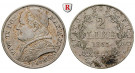Vatikan, Pius IX., 2 Lire 1867 (Jahr XXII), ss-vz