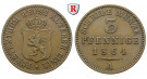 Reuss, Reuss-Schleiz, Heinrich LXVII., 3 Pfennig 1864, ss