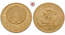 Mexiko, Vereinigte Staaten, 20 Pesos 1917-1921, 15,0 g fein, ss