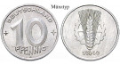 DDR, 10 Pfennig 1950, E, ss, J. 1503