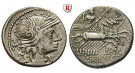 Römische Republik, L. Minucius, Denar 133 v.Chr., ss