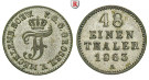 Mecklenburg, Mecklenburg-Schwerin, Friedrich Franz II., 1/48 Taler 1863, ss-vz