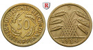 Weimarer Republik, 50 Rentenpfennig 1924, J, ss-vz, J. 310