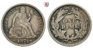 USA, Dime 1874, ss+