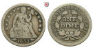 USA, Dime 1853, f.ss