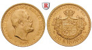 Schweden, Oskar II., 20 Kronor 1901, 8,06 g fein, vz/vz-st