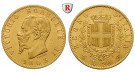 Italien, Königreich, Vittorio Emanuele II., 20 Lire 1863, 5,81 g fein, ss-vz/vz