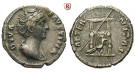 Römische Kaiserzeit, Faustina I., Frau des Antoninus Pius, Denar nach 141, ss+