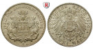 Deutsches Kaiserreich, Hamburg, 2 Mark 1904, J, vz-st, J. 63