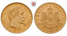Frankreich, Napoleon III., 20 Francs 1861-1870, 5,81 g fein, ss-vz