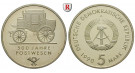 DDR, 5 Mark 1990, 500 Jahre Postwesen, PP, J. 1631