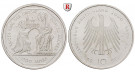 Bundesrepublik Deutschland, 10 DM 2000, ADFGJ komplett, PP, J. 475