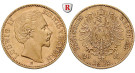 Deutsches Kaiserreich, Bayern, Ludwig II., 20 Mark 1872-1873, (ABBILDUNG MÜNZTYP), D, 7,17 g fein, ss, J. 194