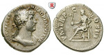 Römische Kaiserzeit, Hadrianus, Denar 121-123, ss+