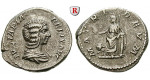 Römische Kaiserzeit, Julia Domna, Frau des Septimius Severus, Denar 196-211, ss+