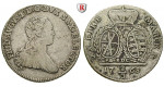Sachsen, Albertinische Linie, Friedrich August III., 2/3 Taler 1768, ss+