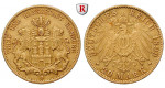Deutsches Kaiserreich, Hamburg, 20 Mark 1899, J, ss+, J. 212