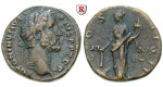 Römische Kaiserzeit, Antoninus Pius, Sesterz 145-147, ss+