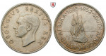 Südafrika, George VI., 5 Shillings 1952, 14,14 g fein, vz