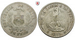 Chile, Republik, Peso 1875, ss-vz