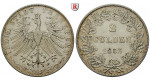 Frankfurt, Stadt, Doppelgulden 1853, ss+