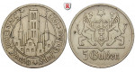 Nebengebiete, Danzig, 5 Gulden 1923, Marienkirche, ss+, J. D9