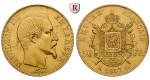 Frankreich, Napoleon III., 50 Francs 1857, 14,52 g fein, ss-vz