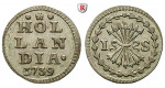 Niederlande, Holland, Stuiver 1739, f.vz